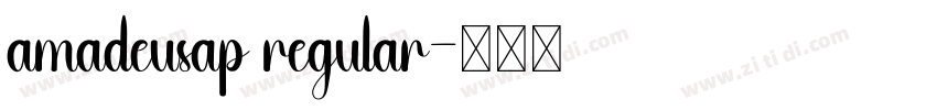 amadeusap regular字体转换